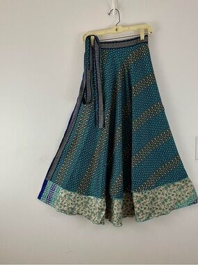Reversible Maxi Wrap Skirt